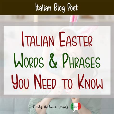 happy easter in italian pronunciation